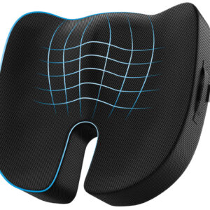 Cool Gel Memory Foam Coccyx Seat Cushion for Tailbone Pain